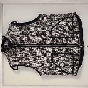 J. Crew Herringbone Puffer vest sleeveless